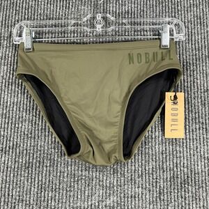 NoBull Swim Briefs Mens Medium Green Bottoms Drawstring Training CrossFit New